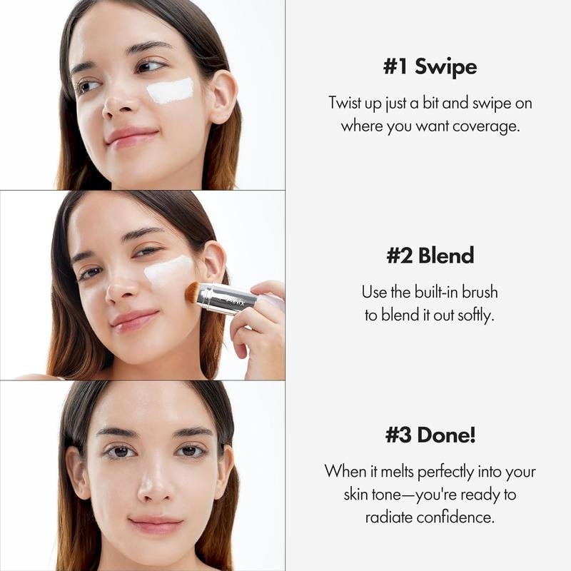 Skavix™ 💖2-in-1 Color-Changing Foundation Stick 💕Your New Go-To for Instant Flawless Coverage ✨