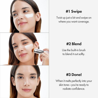 Skavix™ 💖2-in-1 Color-Changing Foundation Stick 💕Your New Go-To for Instant Flawless Coverage ✨
