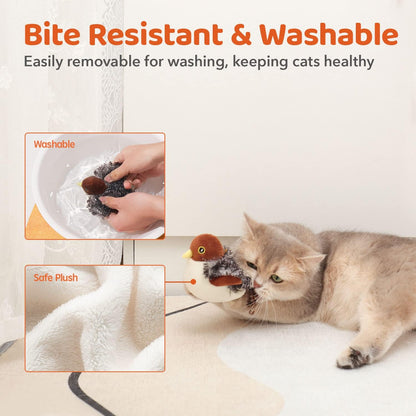 Interactive Flying Bird Toy – Hours of Fun and Exercise for Your Cat! 🐾🎶