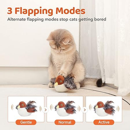 Interactive Flying Bird Toy – Hours of Fun and Exercise for Your Cat! 🐾🎶