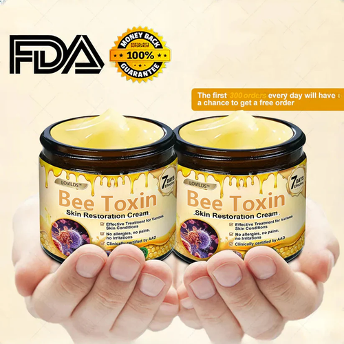 ✨FDA Approved:LOVILDS™Bee Toxin Skin Restoration Cream — 🔥Limited Time 70% OFF🔥