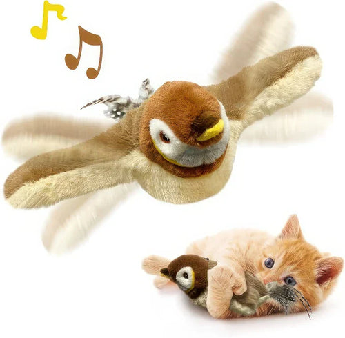Interactive Flying Bird Toy – Hours of Fun and Exercise for Your Cat! 🐾🎶