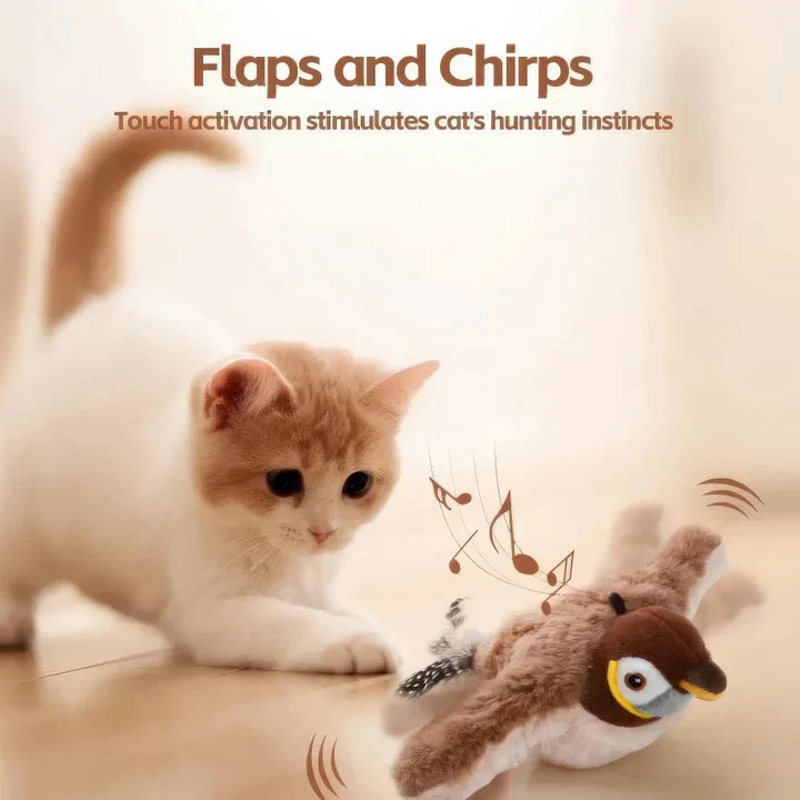 Interactive Flying Bird Toy – Hours of Fun and Exercise for Your Cat! 🐾🎶
