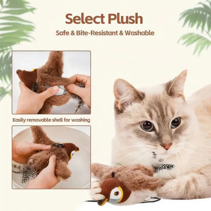 Interactive Flying Bird Toy – Hours of Fun and Exercise for Your Cat! 🐾🎶